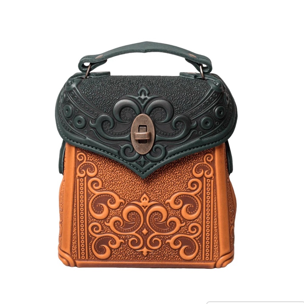 NEW! Embossed Leather Mini Backpack Brand New. - Picture 3 of 10